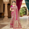 Banarasi Kanjivaram Navy Art Silk Saree