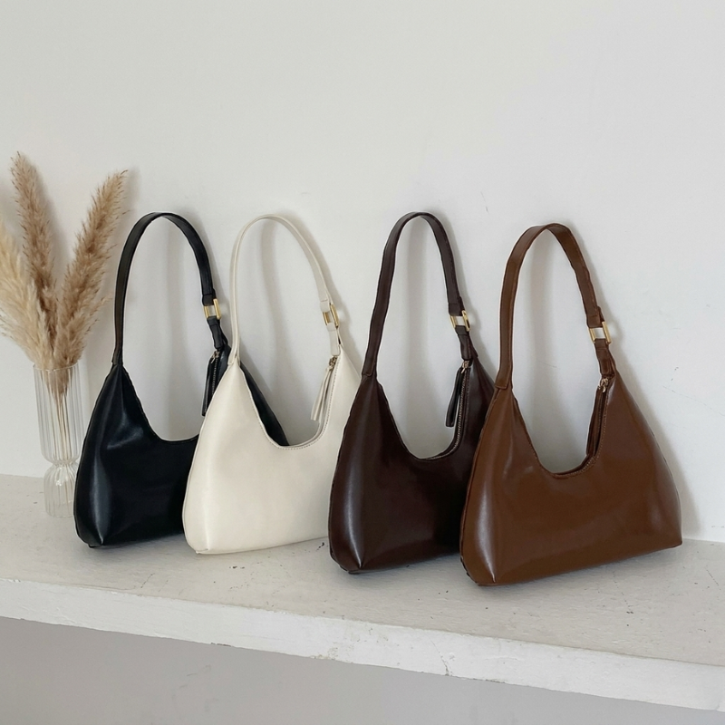 Elegant Crescent Shoulder Handbag - Image 6