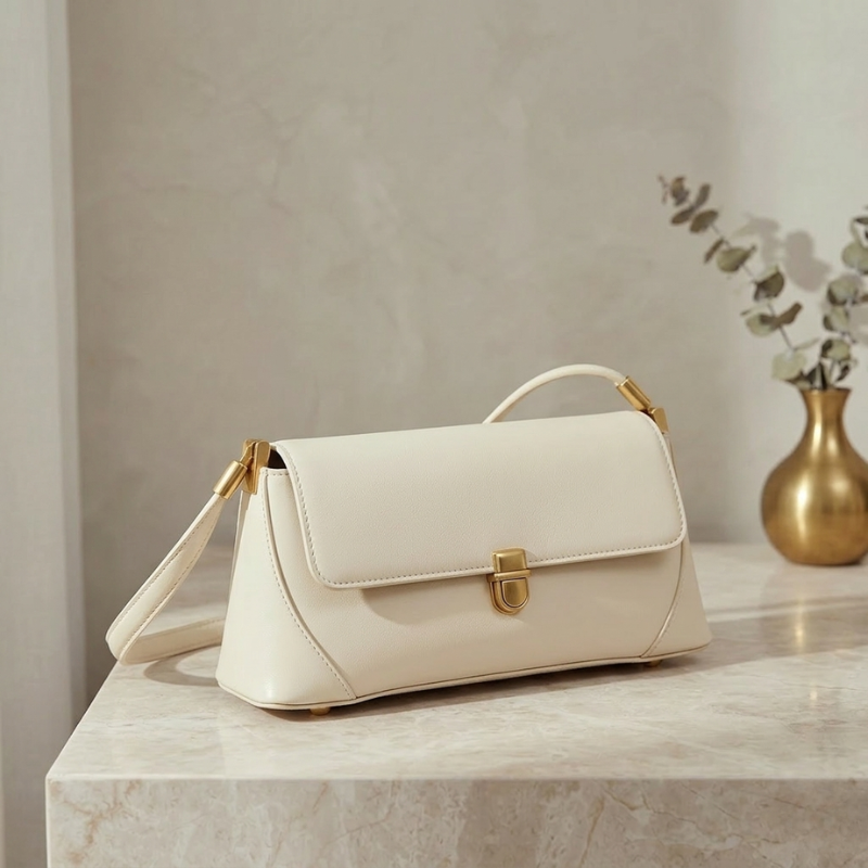 Elegant Classic Flap Shoulder Handbag - Image 3