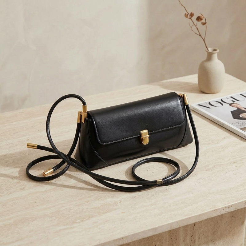 Elegant Classic Flap Shoulder Handbag - Image 2