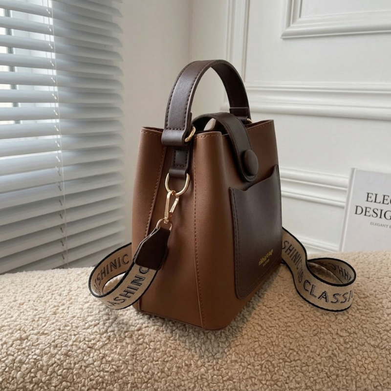 Classic Bucket Crossbody Handbag - Image 2
