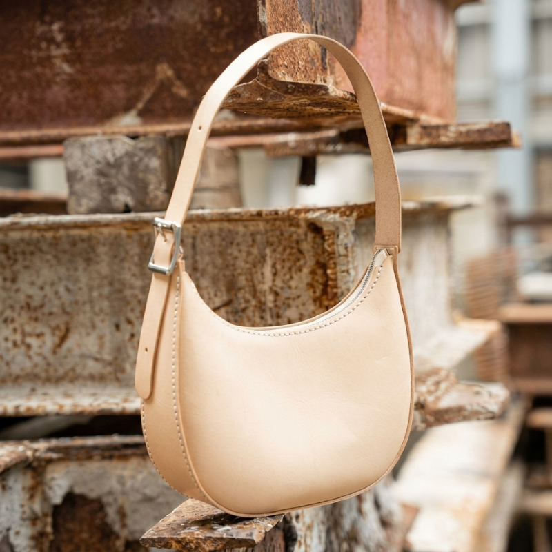 Classic Half-Moon Shoulder Handbag - Image 2