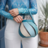 Elegant Panel Design Bucket Handbag