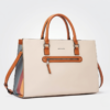 Multi-Tone Structured Tote Handbag