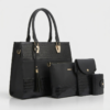 Croc Texture Handbag 4 Piece Set