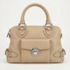 Classic Beige Top Handle Handbag
