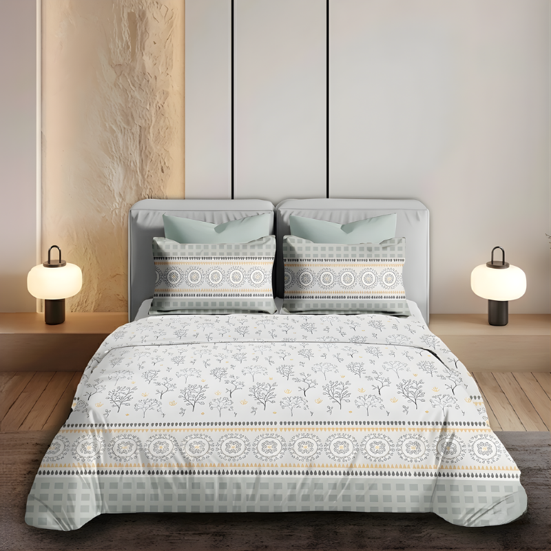 Elegant Heritage Border Bedsheet Set - Image 4