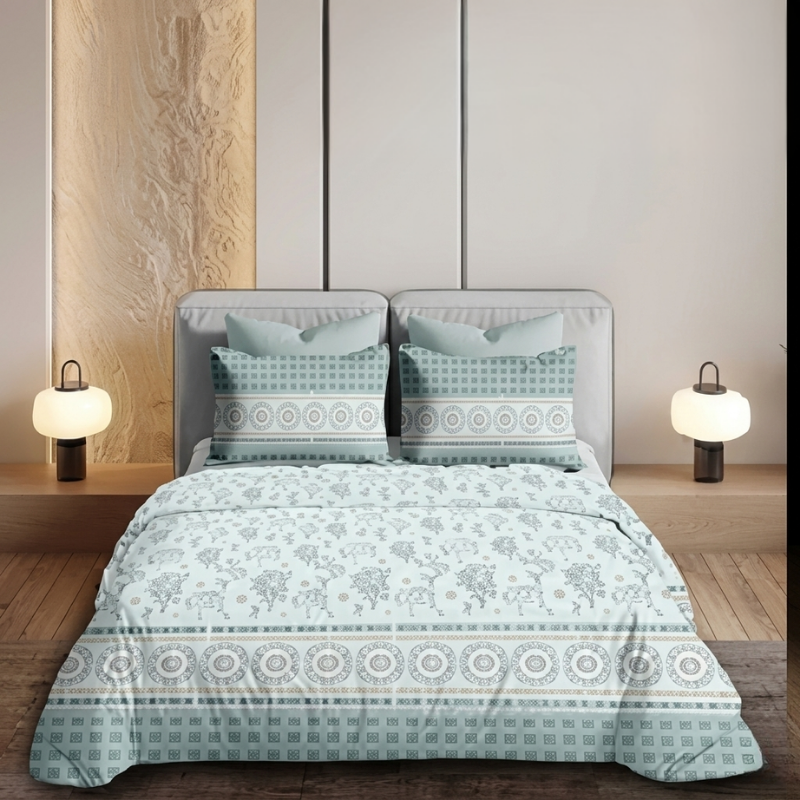 Elegant Heritage Border Bedsheet Set - Image 3