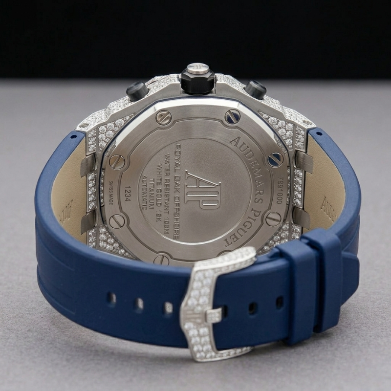 Diamond Chronograph Luxury Watch - Image 3