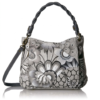 Monochrome Floral Shoulder Bag