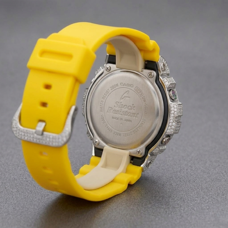 Luxury Diamond Bezel Digital Watch - Image 3