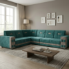 Emerald Edge L-Shape Sofa