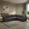 Midnight Crest L-Shape Sofa