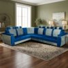 Royal Azure L-Shape Sofa
