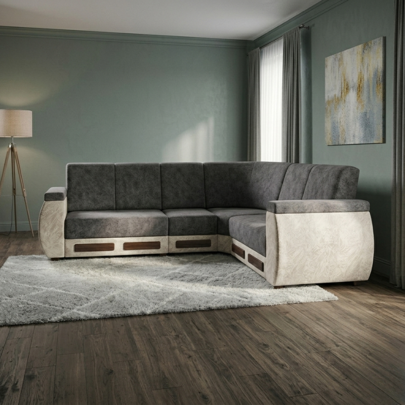 Silver Crest L-Shape Sofa - Image 2