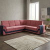 Rosewood Curve L-Shape Sofa