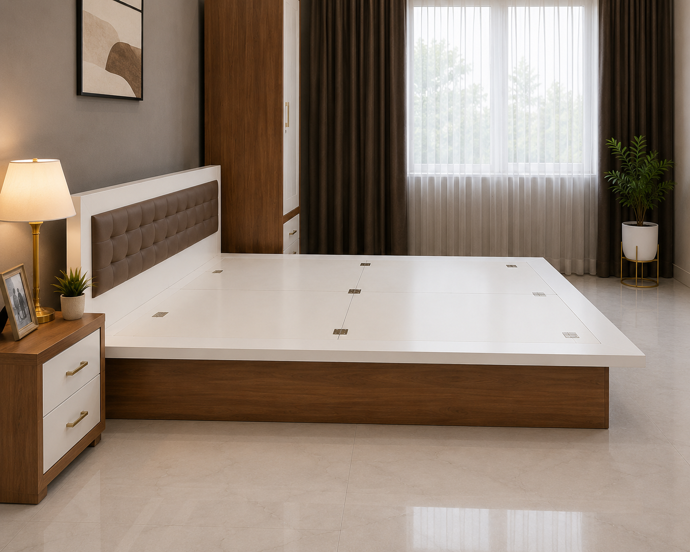 Ivory Royale Storage Bed - Image 3