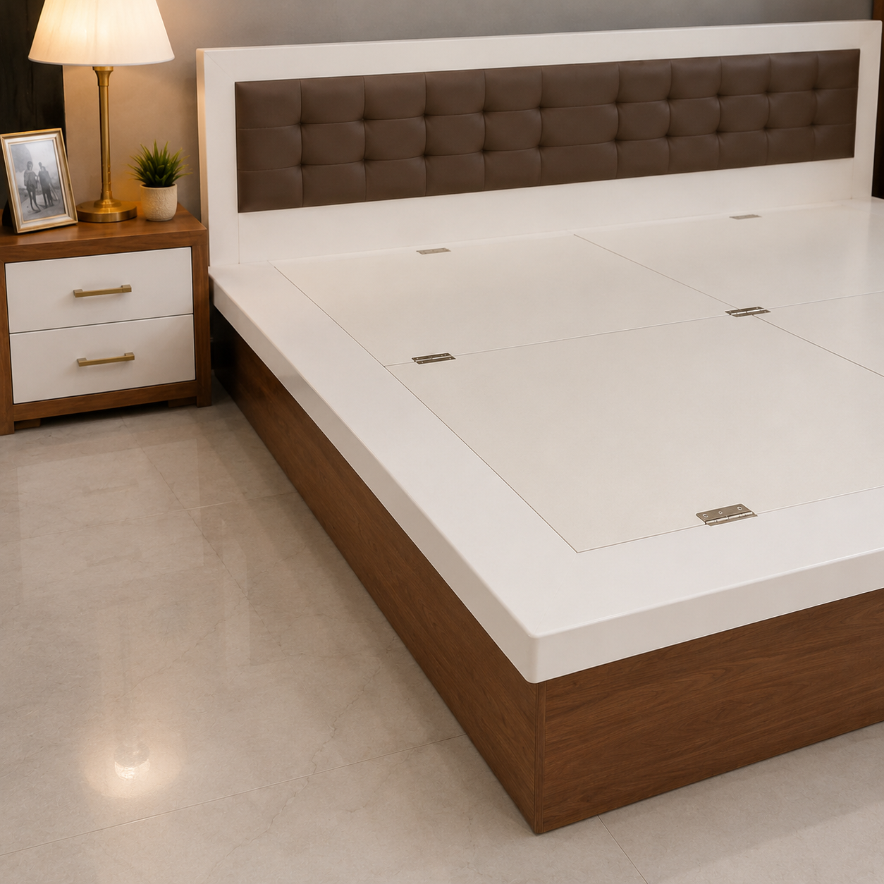 Ivory Royale Storage Bed - Image 6