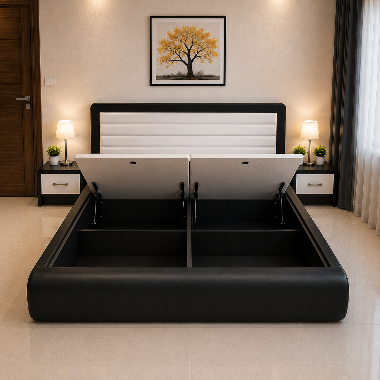 Monarch Black Storage Bed - Image 5