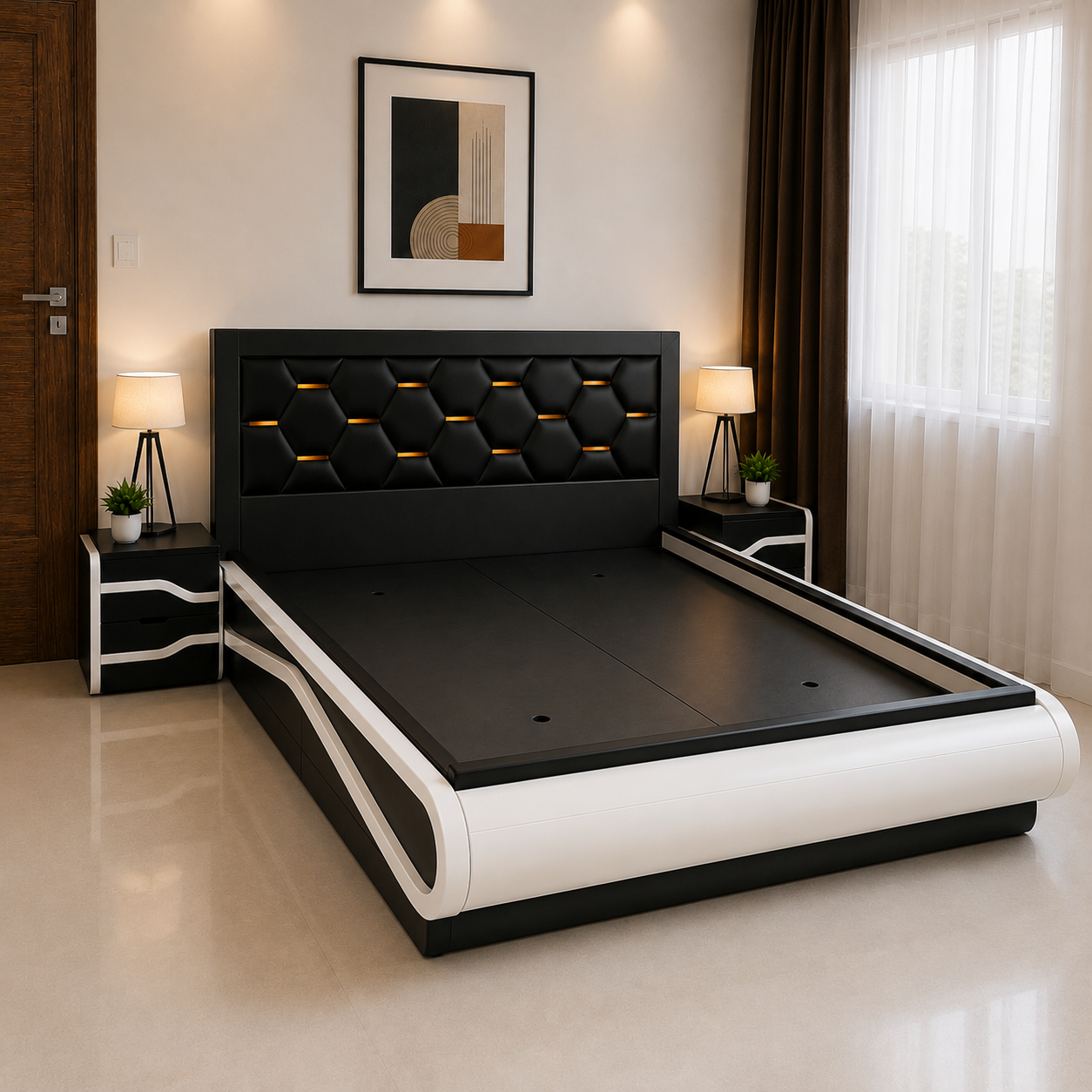 Obsidian Luxe Storage Bed - Image 2