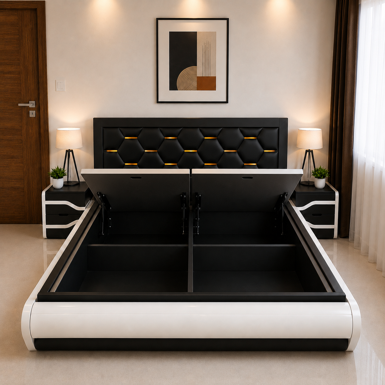 Obsidian Luxe Storage Bed - Image 5