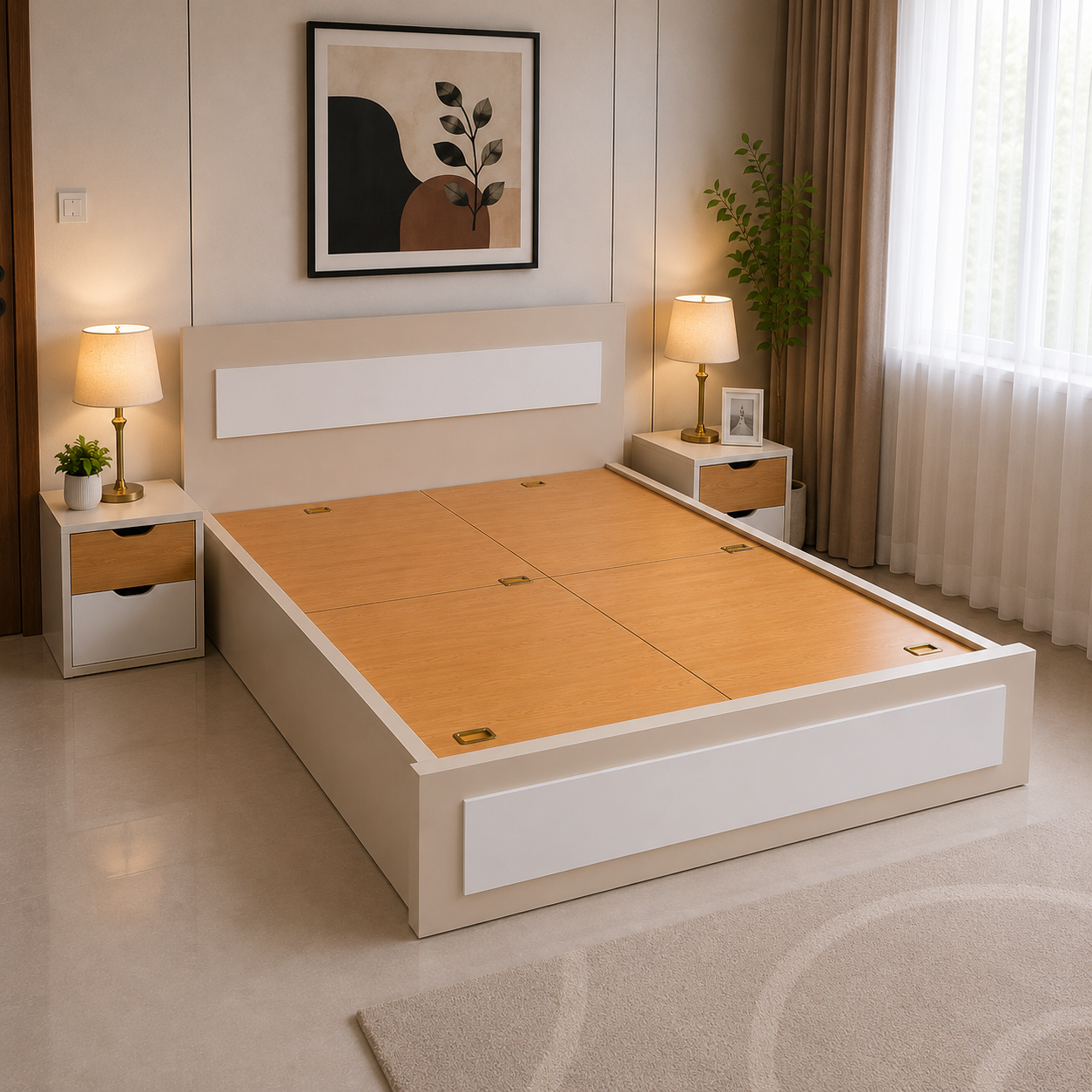 Ivory Nova Storage Bed - Image 2
