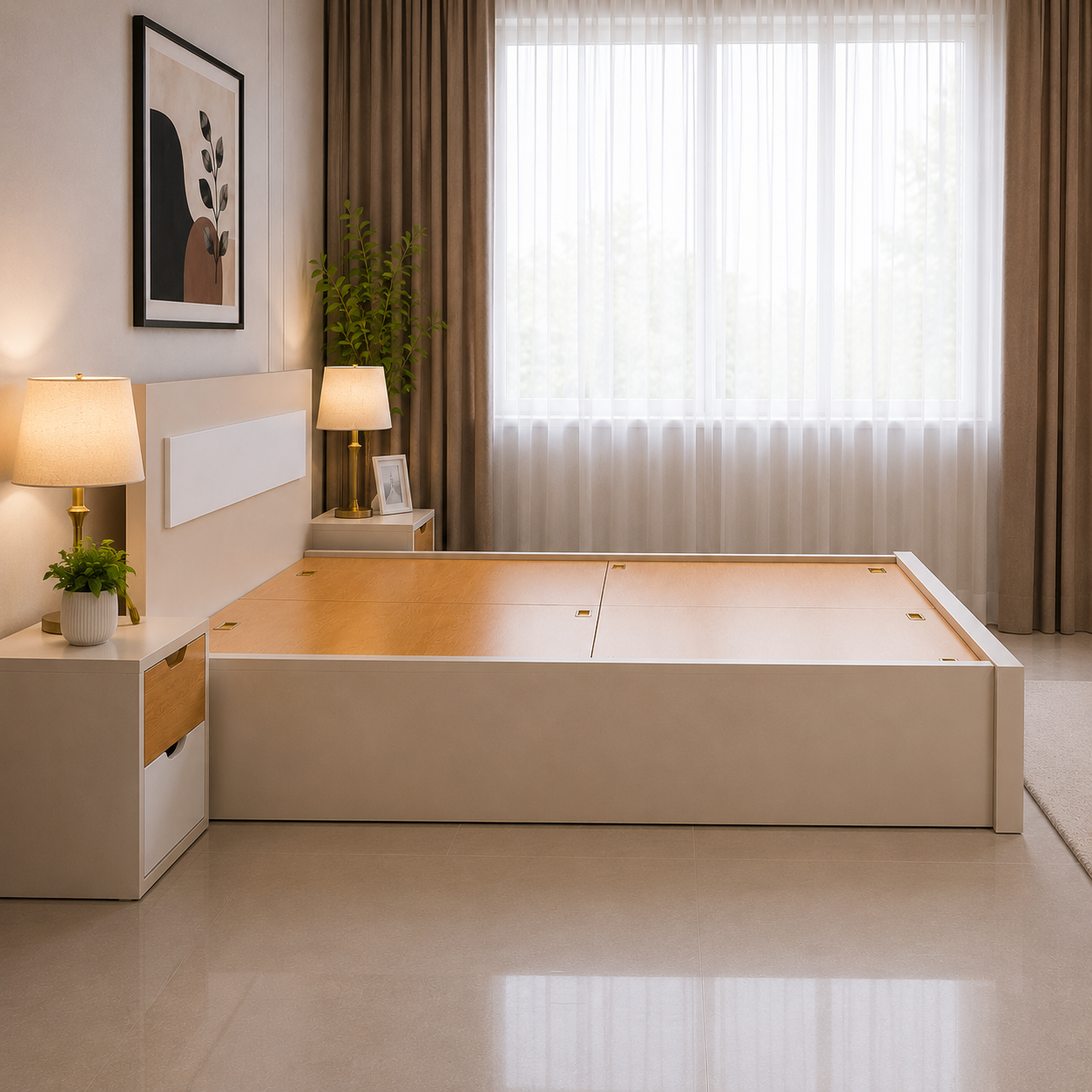 Ivory Nova Storage Bed - Image 3