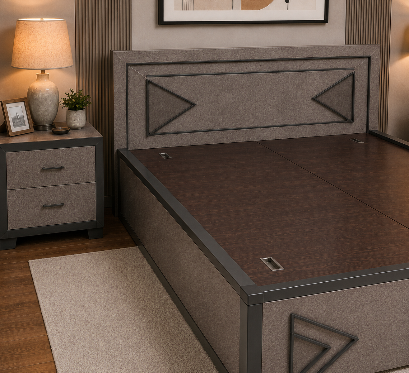 Arrow Edge Storage Bed - Image 6