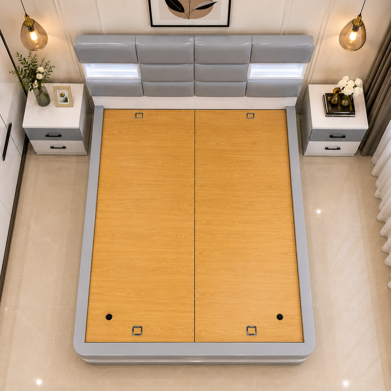 Luna Glow Storage Bed - Image 4