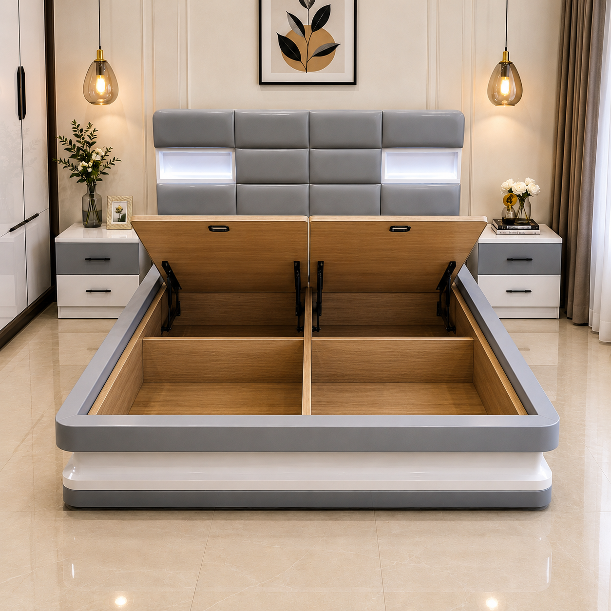 Luna Glow Storage Bed - Image 5