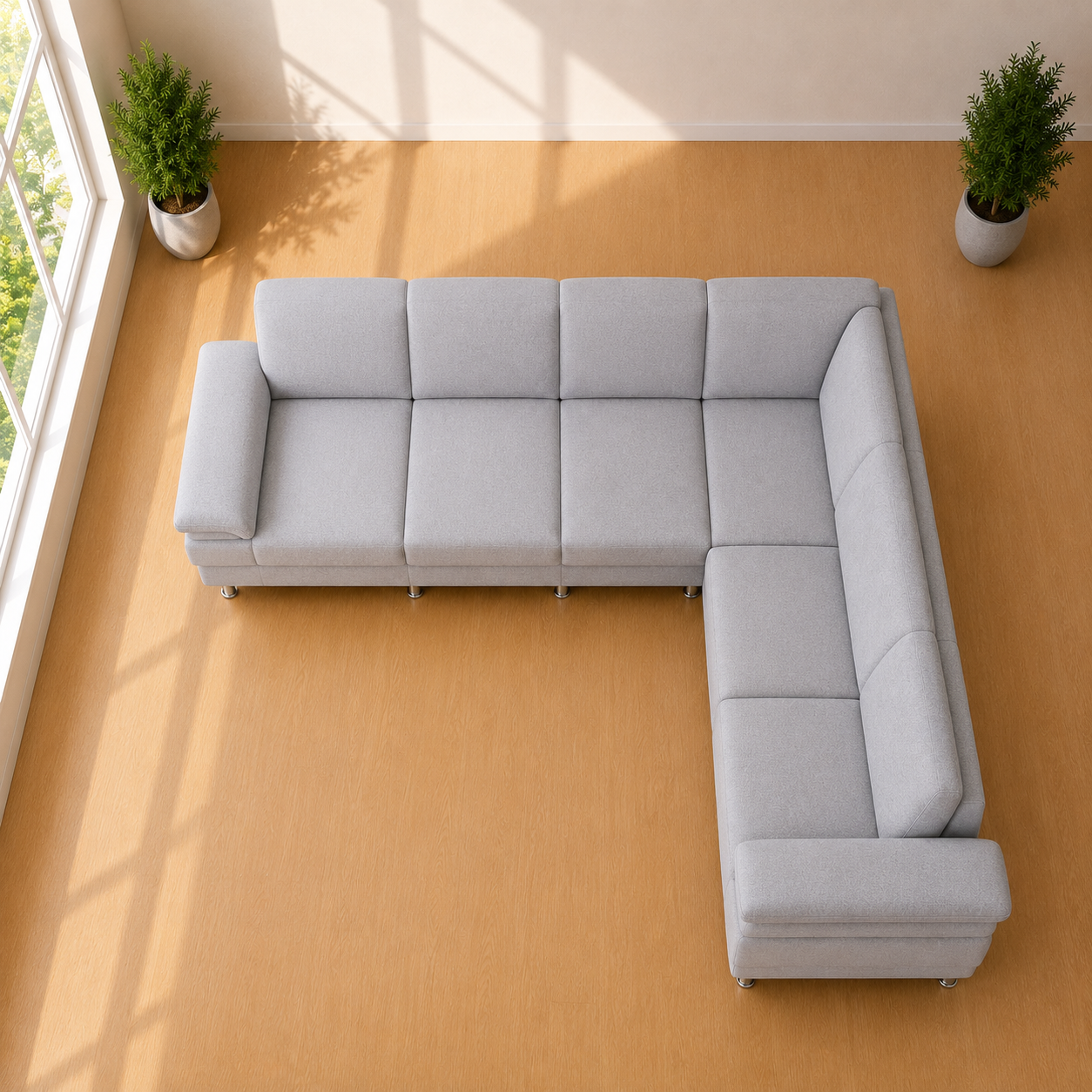 Moonstone Luxe L-Shape Sofa - Image 4