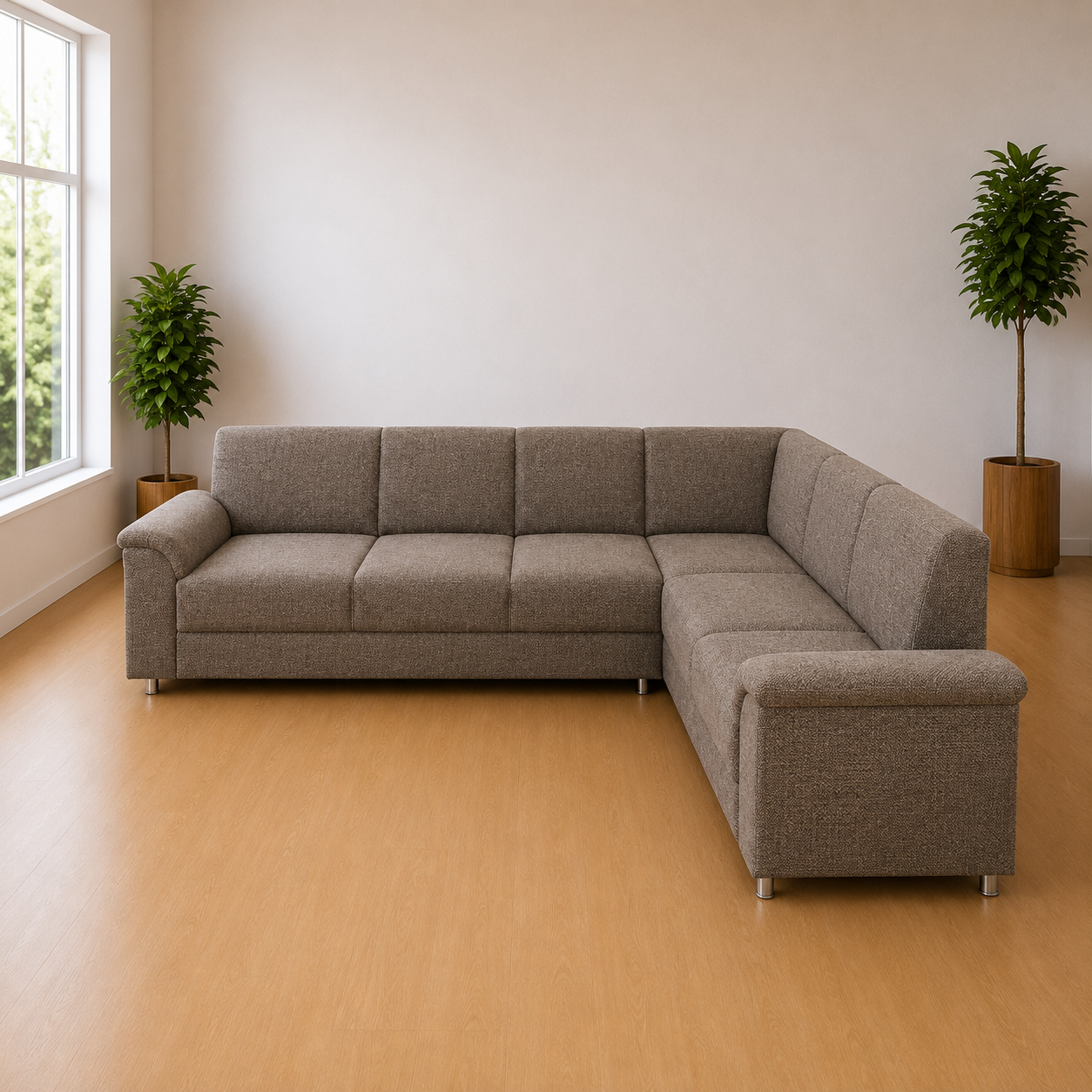 Mocha Haven L-Shape Sofa