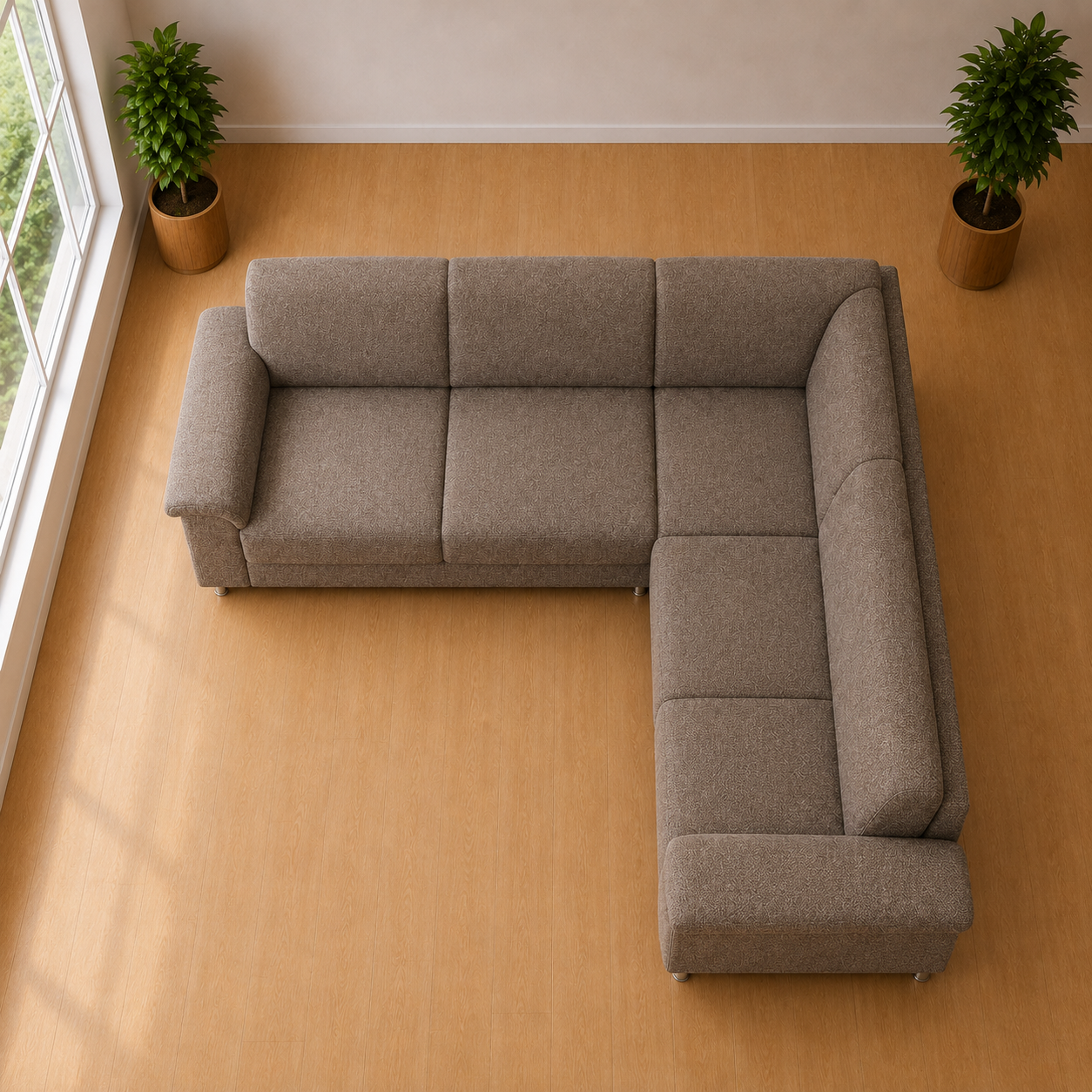 Mocha Haven L-Shape Sofa - Image 4