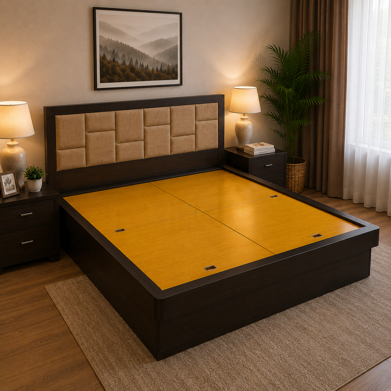 Royal Cushion Storage Bed - Image 2