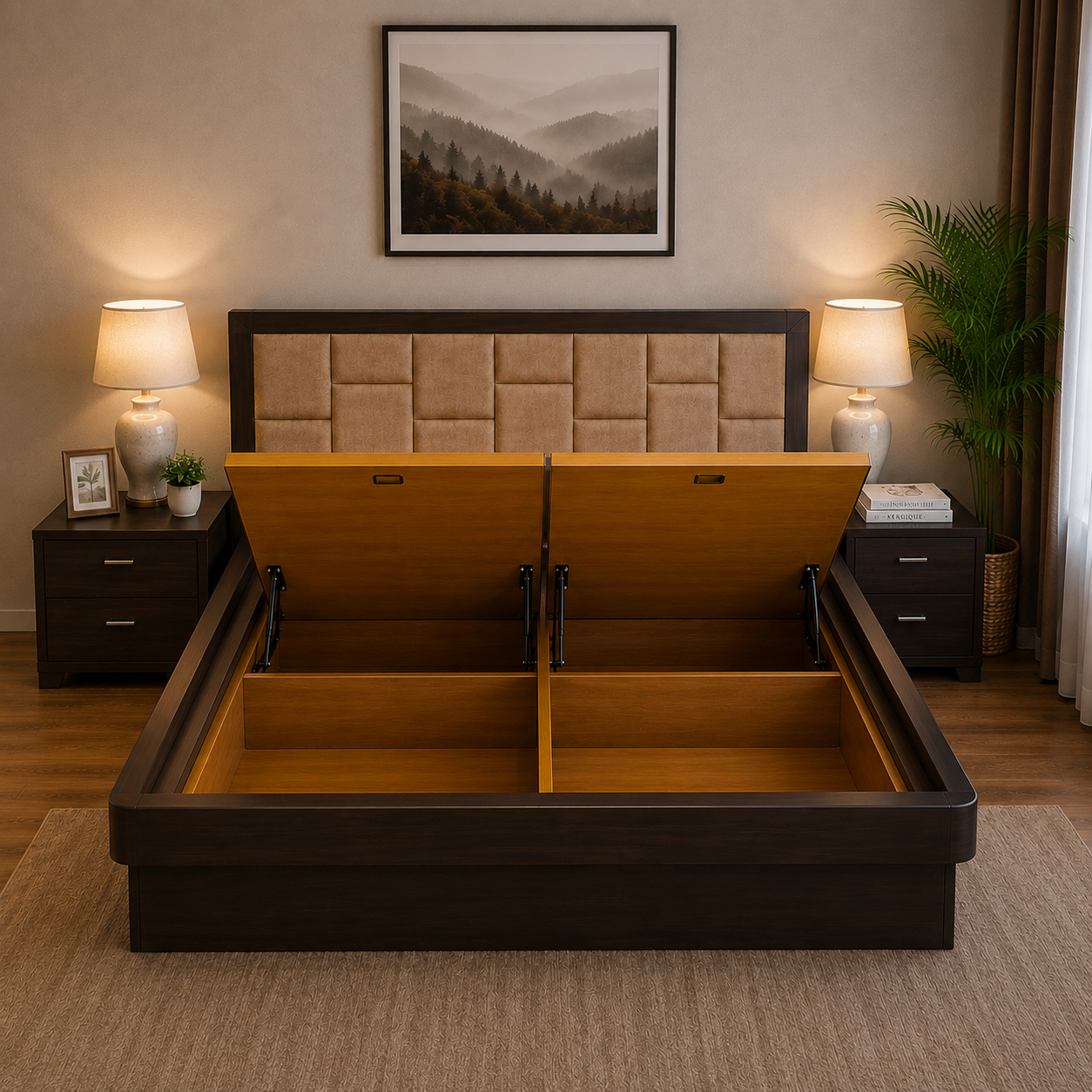 Royal Cushion Storage Bed - Image 5