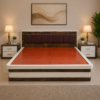 Walnut Crest Storage Bed