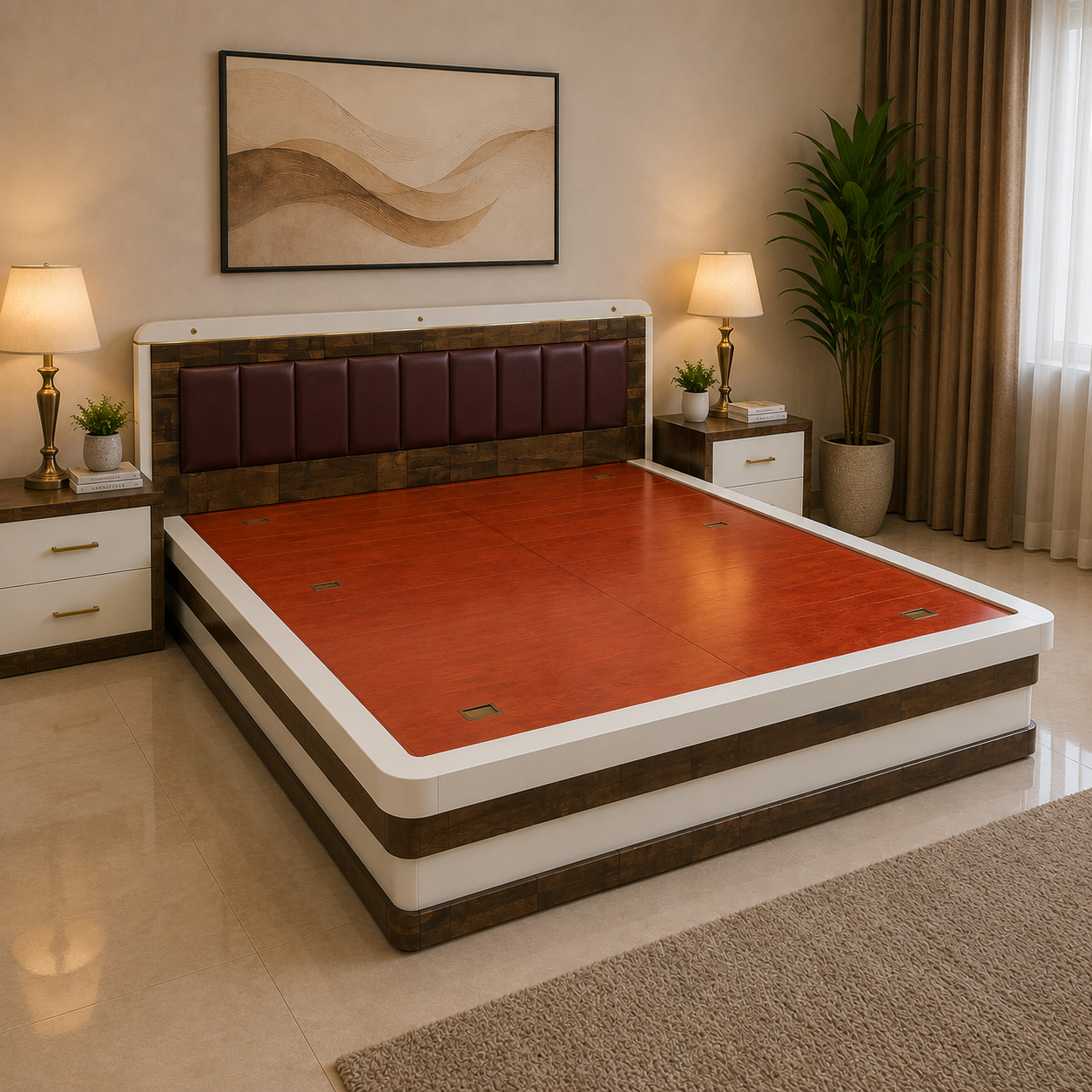 Walnut Crest Storage Bed - Image 2