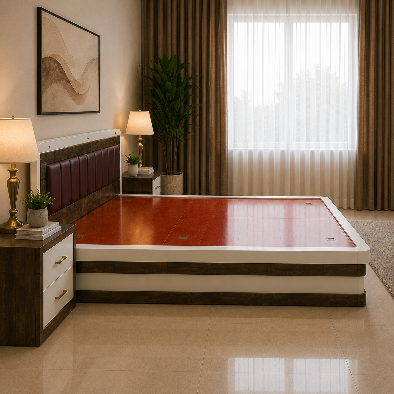 Walnut Crest Storage Bed - Image 3