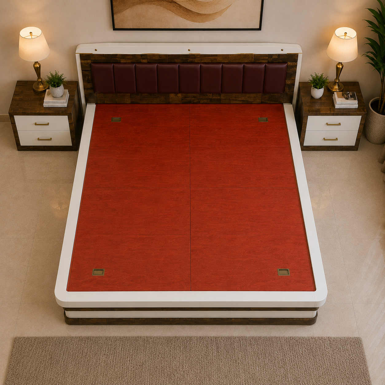Walnut Crest Storage Bed - Image 4