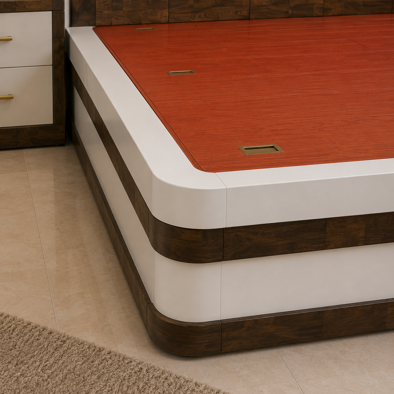 Walnut Crest Storage Bed - Image 6
