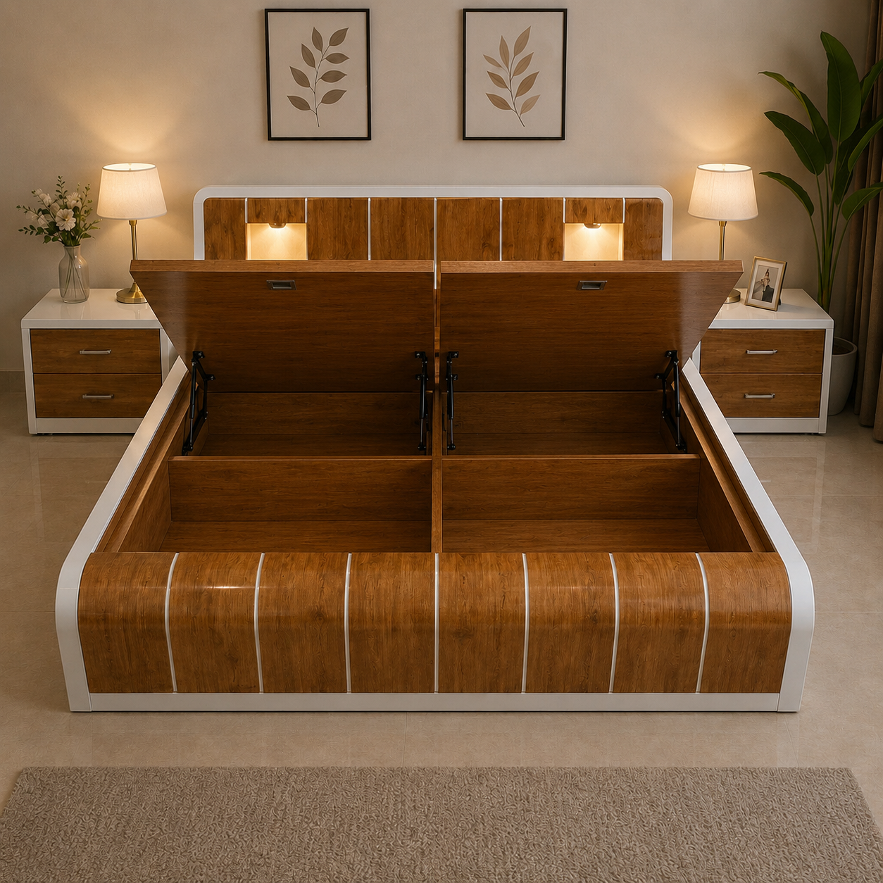 Aurora Glow Storage Bed - Image 5